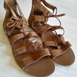 Suede Gladiator Sandals